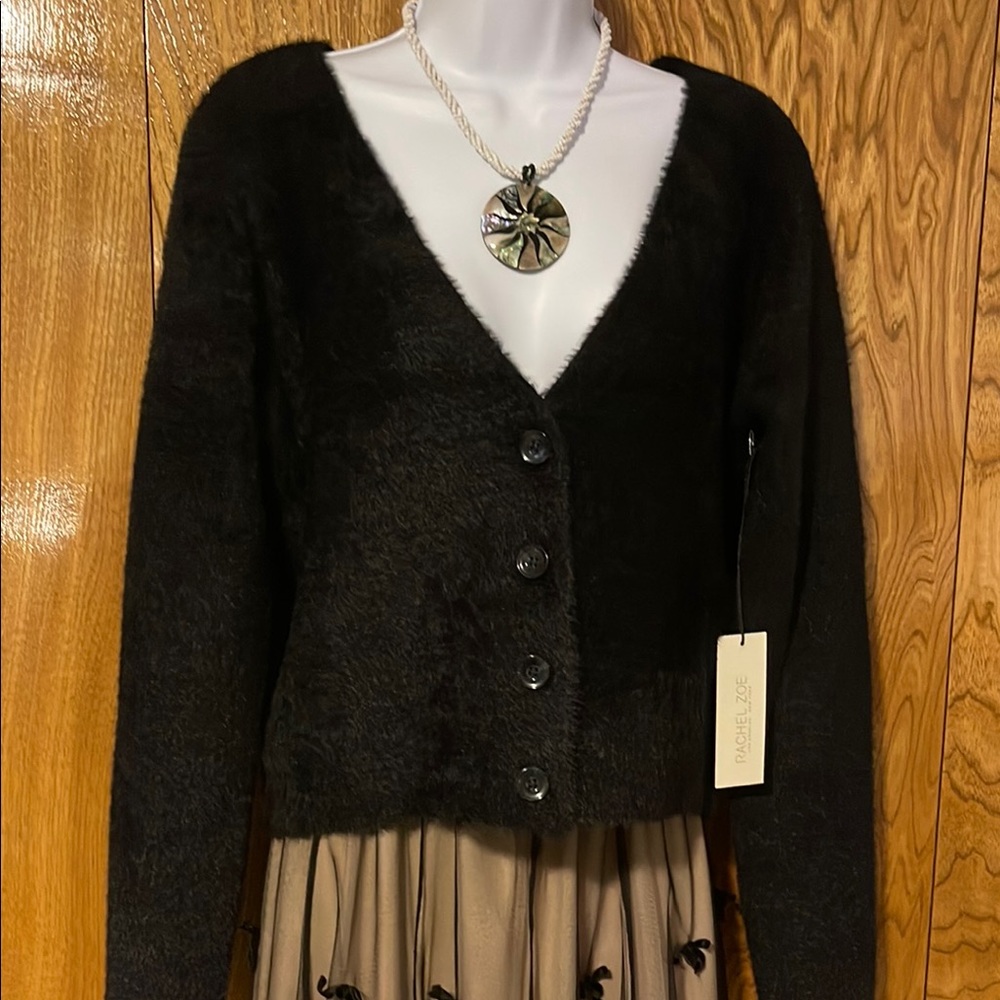 Rachel Zoe Black Cardigan Sweater